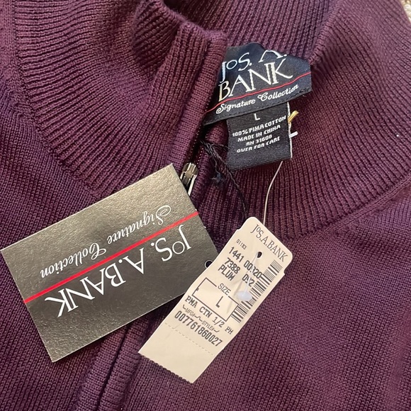 NWT Jos. A Banks 1/4 Zip Sweater - Picture 2 of 4